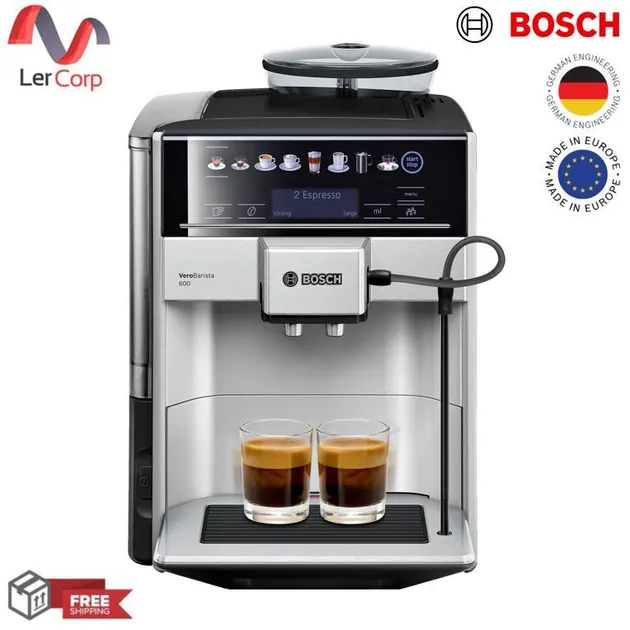 (BOSCH) Vero Barista 600 Automatic Coffee Machine Silver TIS65621RW