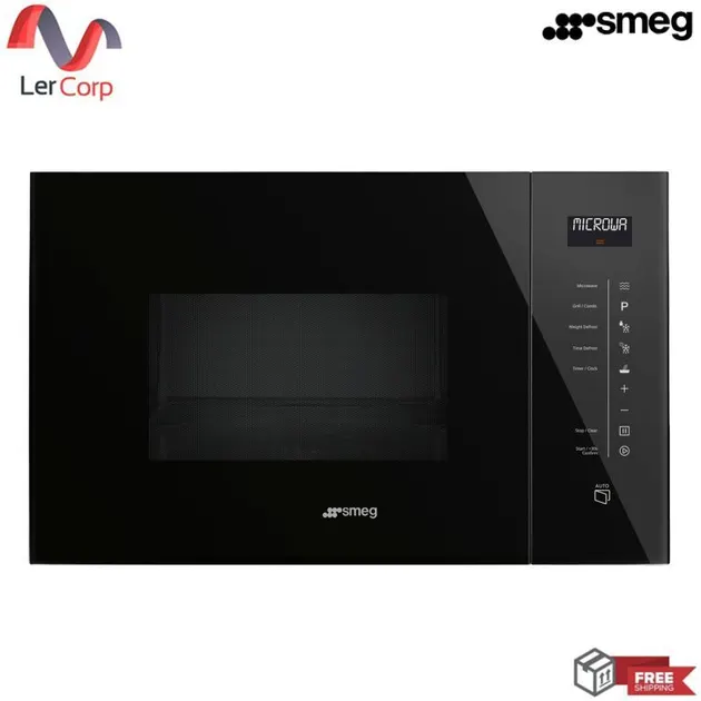 (Smeg) เตาไมโครเวฟ 25 ลิตร 6 โปรแกรมปรุงอาหาร 8 โปรแกรมปรุงอาหารอัตโนมัติ รุ่น FMI125N