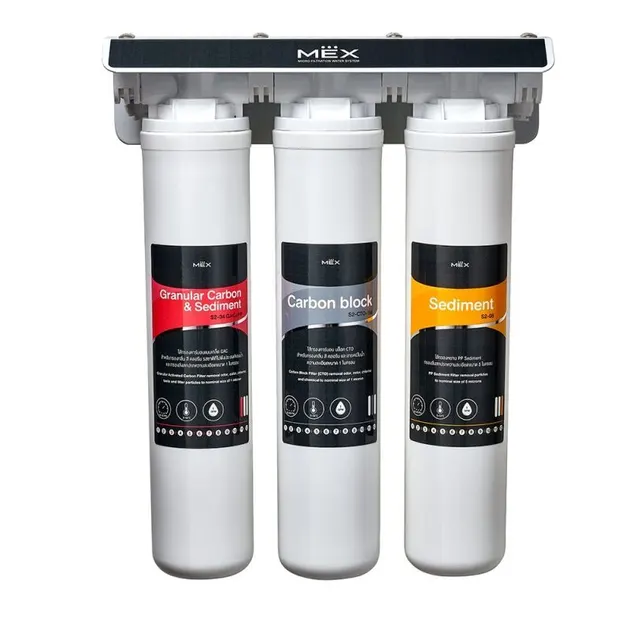 (MEX) Drinking Water Filter System Micro Filtration (MF) 3-Stage 1 Micron Fine Filtration (MF-03)