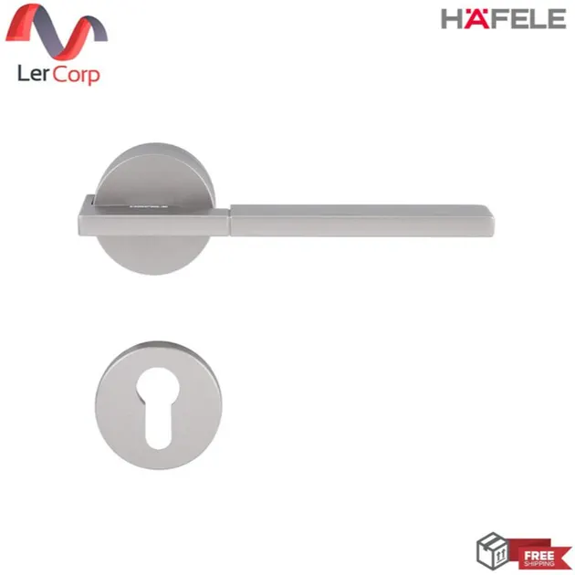 (Hafele) Bathroom Lever Handle Gray Metallic (489.11.047)