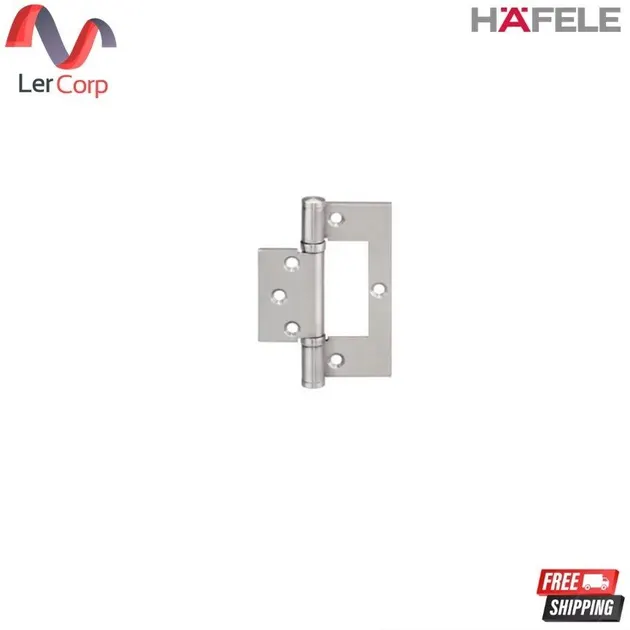 (Hafele) Stainless Steel Butt Hinges (102x76x2.5 mm) (489.02.320) 5 Sets 10 Pieces