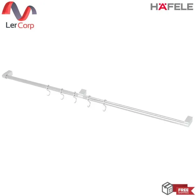 (Hafele) Hanging Rail Set Stainless Steel 1200 mm (485.17.023)