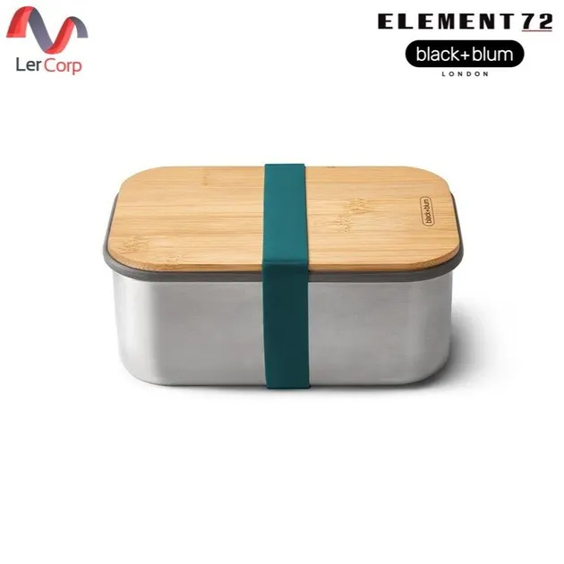 (Element72) BLACK + BLUM Stainless Steel Sandwich Box Large, Ocean Color