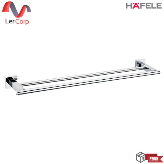 (Hafele) Double Towel Rail 595 mm ECO I Model (HP and BTV Exclusive) (499.98.152)