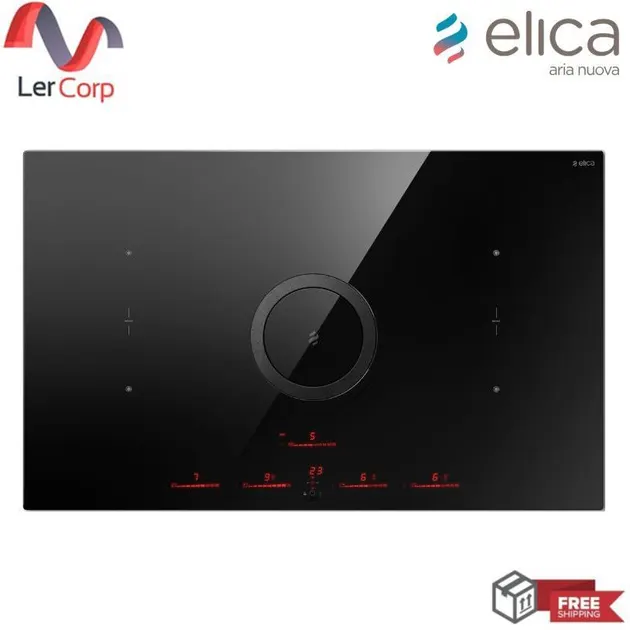 (elica) ELICA NIKO LATESLA SWITCH BL/A/83 Induction and Cooker Hood Hob