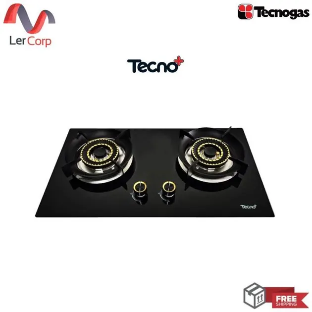 (Tecno) Tecnoplus Gas Cooktop 2 Burners Built-in Furniture Model TNP HB MINI 2 RGS