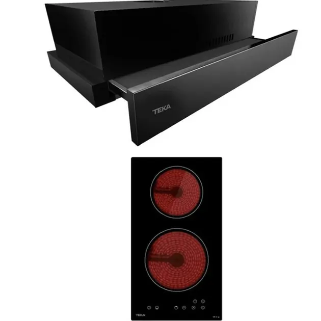 (Teka) Cooker Hood TLR2 62 BK + Built-in Hob VE2 NK
