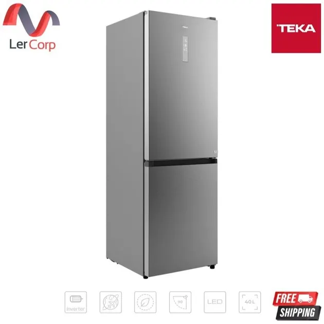 (Teka) ตู้เย็นตั้งพื้น 2 ประตู ช่องแช่แข็งด้านล่าง ระบบ No Frost รุ่น RBF 64670 SS