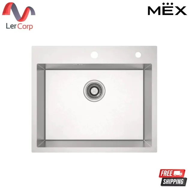 (Mex) Single Bowl Drop-In Sink Model SQ60-MF Stainless Steel