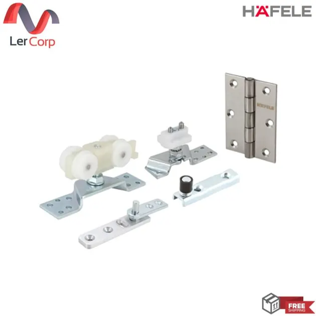 (Hafele) 4-Panel Silent Folding Door Set 30/A Complete Hardware (499.72.068)