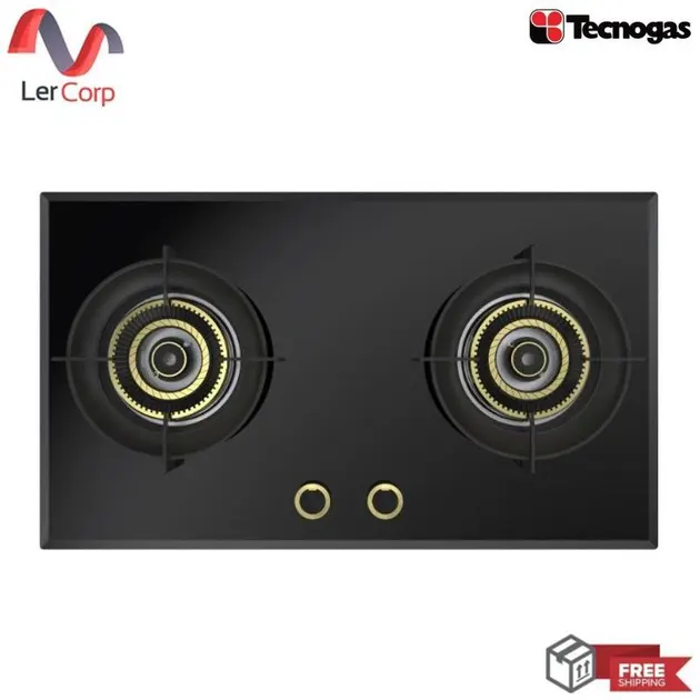 (Tecno) 2-Burner Built-in Gas Cooktop Model TEC HB 2078 GB TURBO