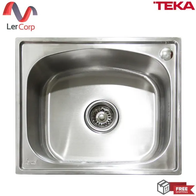 (Teka) Sink 1 Bowl T50 1B SS Free Cold Water Tap
