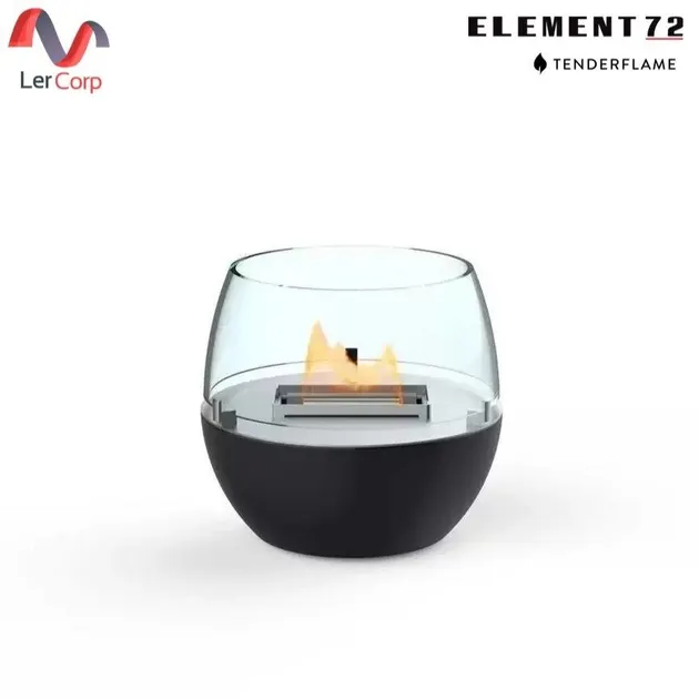 (Element72) TenderFlame Tabletop Fire Stove Model TULIP 14 Black