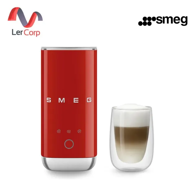 (Smeg) เครื่องตีฟองนม สไตล์ 50's สีแดง ฟังก์ชั่นอุ่นและตีฟองนมร้อน-เย็น (MFF02RDEU)