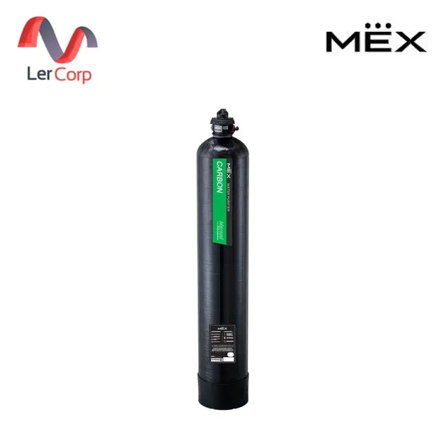 (Mex) Whole House Water Filter Activated Carbon Media FRP Tank 10x54 inch (MPC-1054-R)