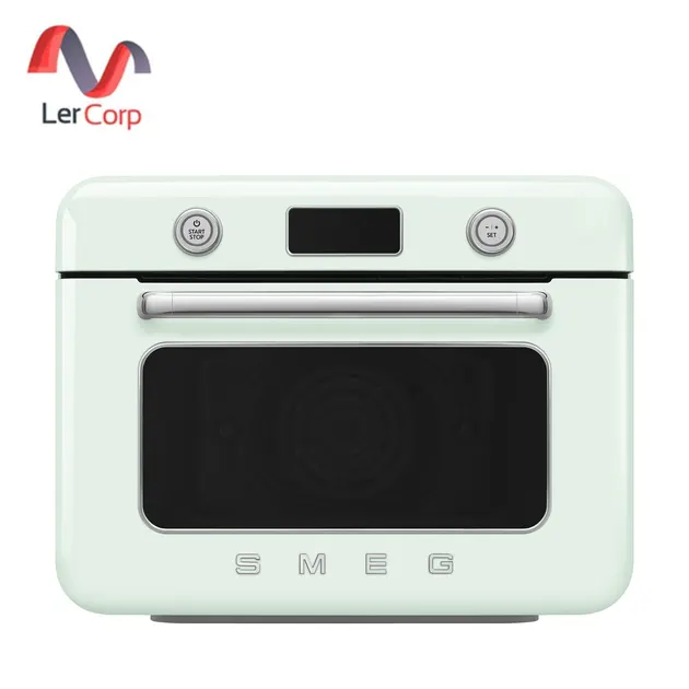 (Smeg) Countertop Combi Steam Oven 50's Style 30 Litre 10 Programs Pastel Green (COF01PGEU)