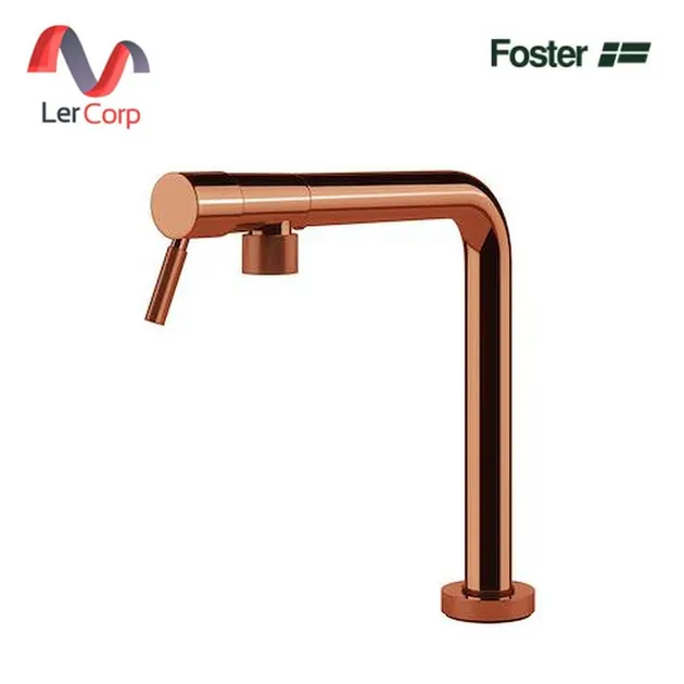 (Foster) ก๊อกน้ำซิงค์ครัวก้านโยกเดี่ยว แบบแขนพับหมุนได้ สี Copper ผิว PVD (8524 008)