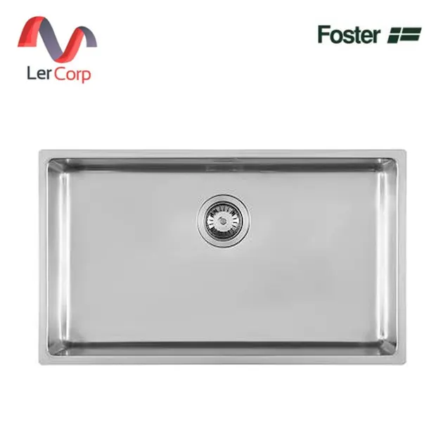 (Foster) อ่างล้างจานสแตนเลสสตีล AISI 304 แบบ 1 หลุม ติดตั้งใต้เคาน์เตอร์ ผิวสำเร็จ Foster brushed (2157 850)