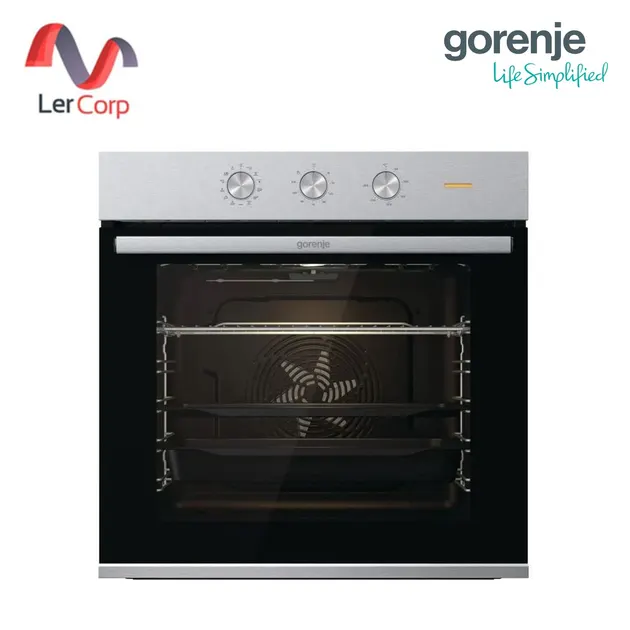 (Gorenje) เตาอบระบบเดียว ติดตั้งแบบฝัง 77 ลิตร 3,500 วัตต์ รุ่น BO6727E03X พร้อมถาด, ตะแกรงและอุปกรณ์อื่นๆ