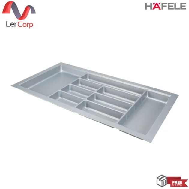 (Hafele) Kitchen Tray Silver Gray for Cabinet Width 1000 mm Depth 600 mm (495.42.319)