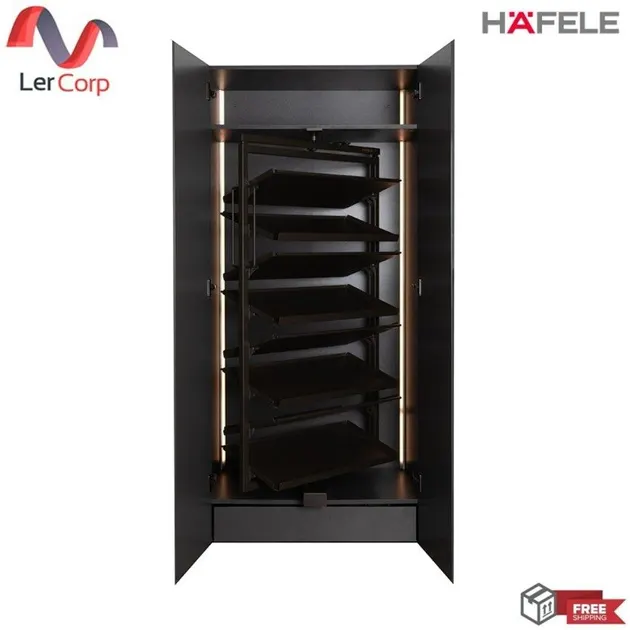 (Hafele) 8-Tier Rotating Shoe Cabinet (498.05.217)