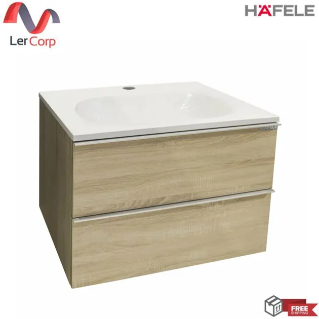(Hafele) Bathroom Cabinet with Basin, Wall Hung (495.60.980)