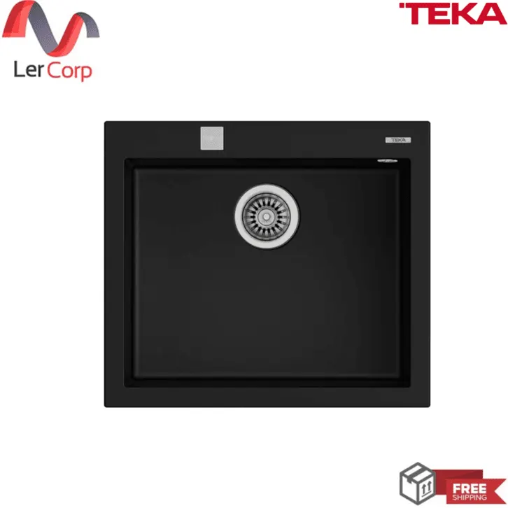 (Teka) ForSquare 50.40 TG AUTO Synthetic Granite Undermount Kitchen Sink 1 Bowl Black