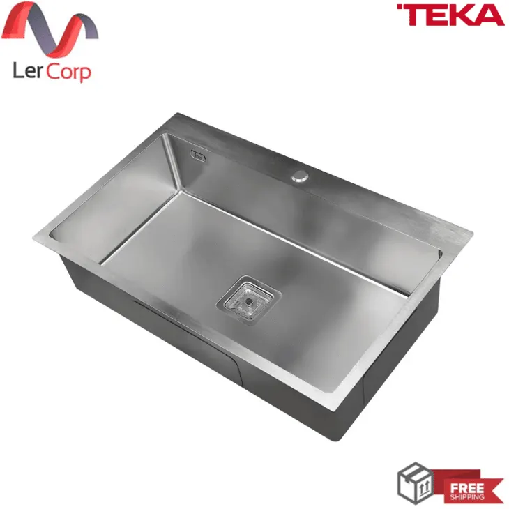 (Teka) Single Bowl Sink Model TQ 82 Stainless Steel with Free Cold Water Tap