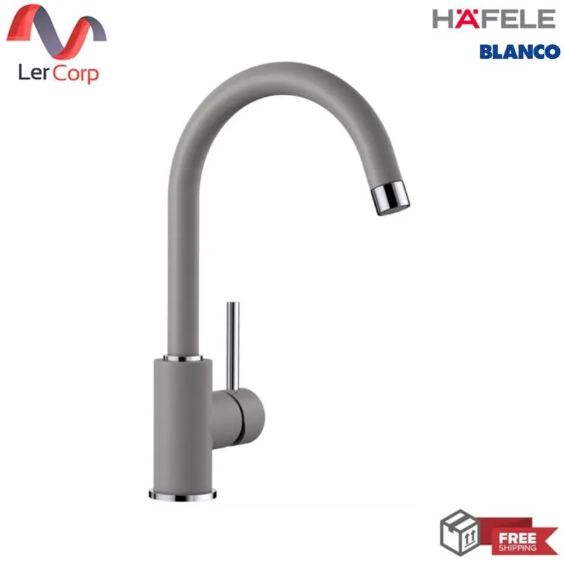 (Hafele) BLANCO Kitchen Sink Mixer Tap Model MIDA Code (495.50.053) Alu Metallic