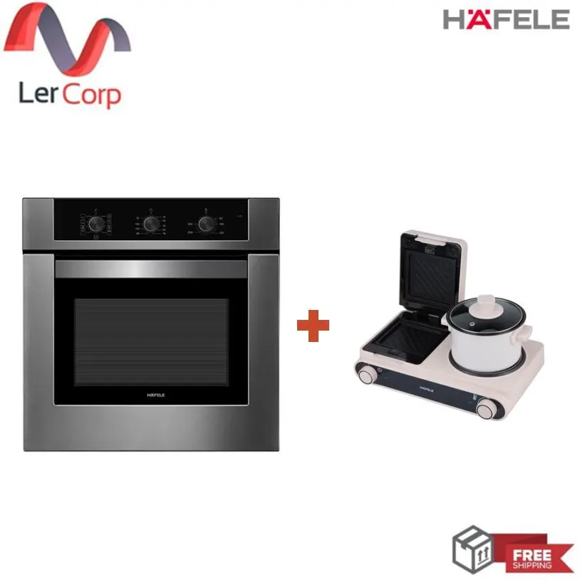 (HAFELE) Multifunction Oven with 4-Function Multipurpose Breakfast Maker: Cucio Series Pink (495.07.372)