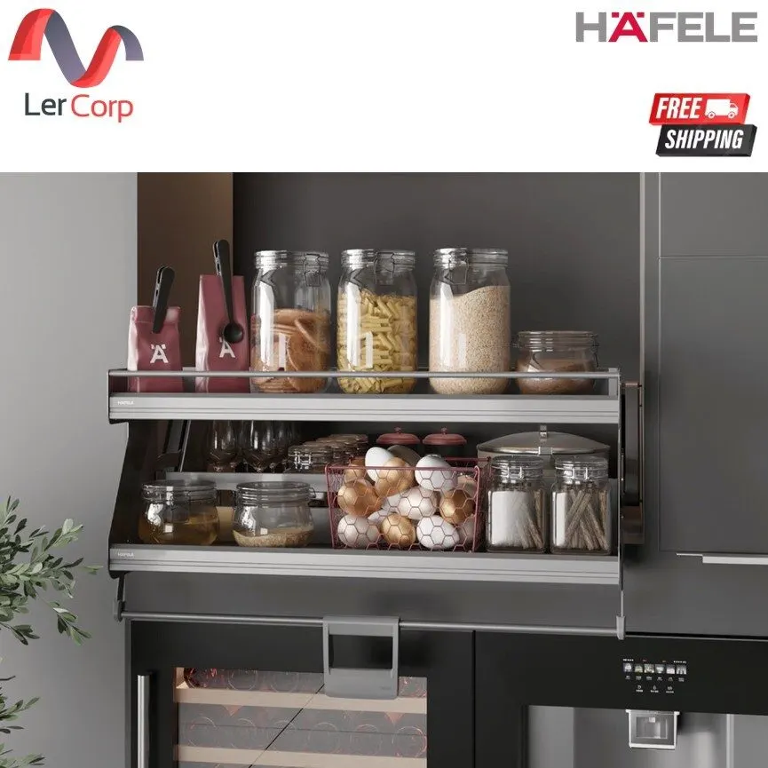 (Häfele) Utensio Plus 下拉墙柜系统 (双层)（504.68.379）