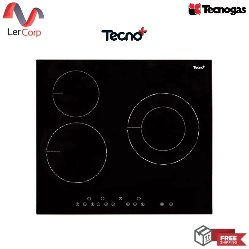 (Tecno) Tecnoplus 3口电陶炉 嵌入式 型号 TNP CHB 3060 PAT GPBB