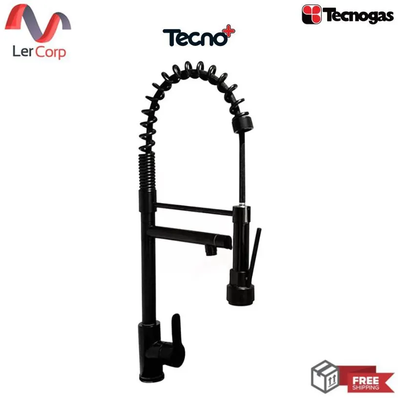 (Tecno) TNP KD 900 B BLACK Kitchen Sink Mixer Faucet (Standing Type) Hot and Cold Water