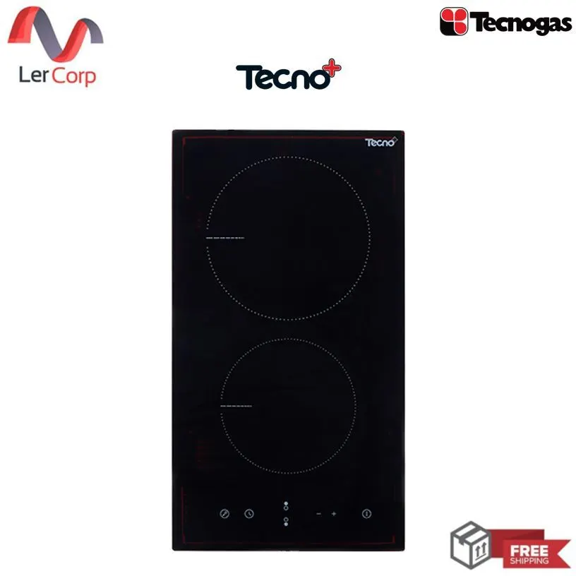 (Tecno) Tecnoplus Electric Ceramic Cooktop 2 Burners Built-in Model TNP VT 302 DG