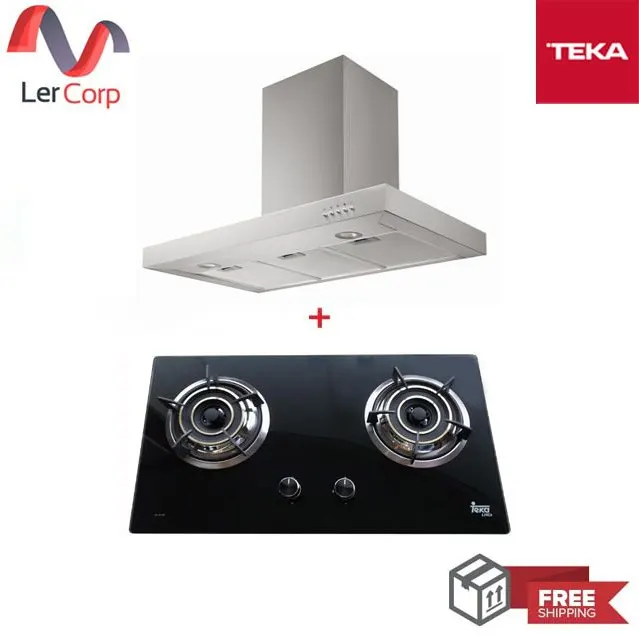 (TEKA) Range Hood LDH 90 + Gas Cooktop GL 73 2G AI AL 2TR