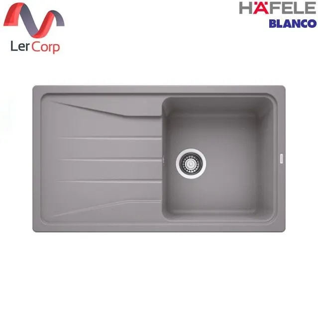 (HAFELE) SONA 5 S Single Bowl Kitchen Sink with Drainboard, Top Mount, Alu Metallic (570.29.930)