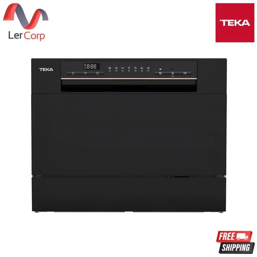 (TEKA) Freestanding Dishwasher 6 Place Settings 7 Programs Model LC 24700 BK Black
