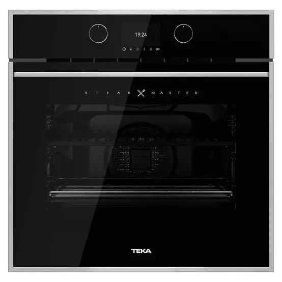 (TEKA) Multifunctional Oven Pyrolytic System with Special Grill Element and Cast Iron Grill Rack for Steak SteakMaster
