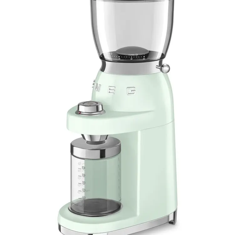 (Smeg) Coffee Grinder Model CGF01PGEU Pastel Green