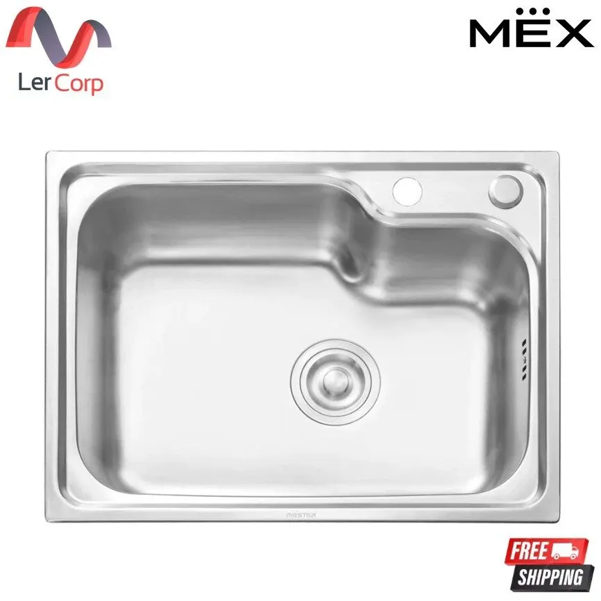 (Mex) Single Bowl Drop-In Sink MESTER CSX56-NC Silver