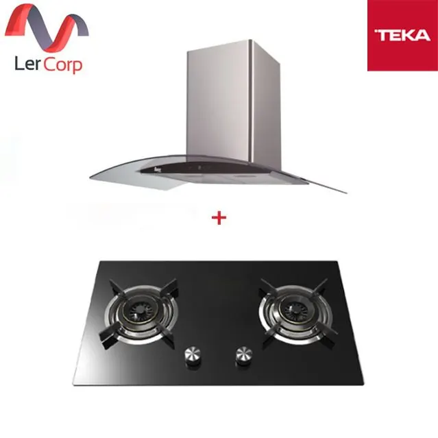 (TEKA) Range Hood Model LDA TC 90.1 + Gas Cooktop Model G 78 2G AI AL