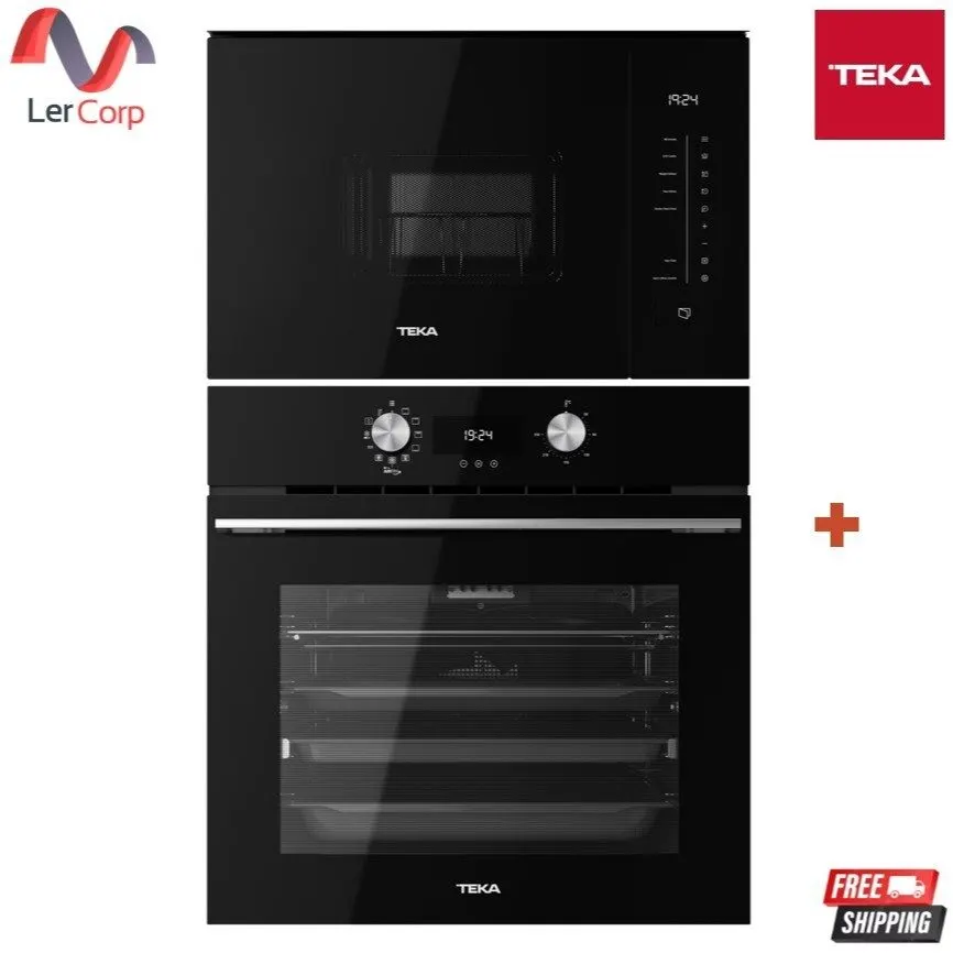 (Teka) Electric Oven Model HLB 8416 BK (Air Fryer) + Microwave Model MLEG 820 FI BK