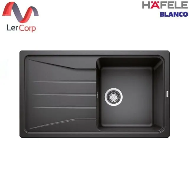 (HAFELE) Single Bowl Kitchen Sink with Drainboard, SONA 5 S Model, Anthracite Color (495.39.414)(570.29.330)