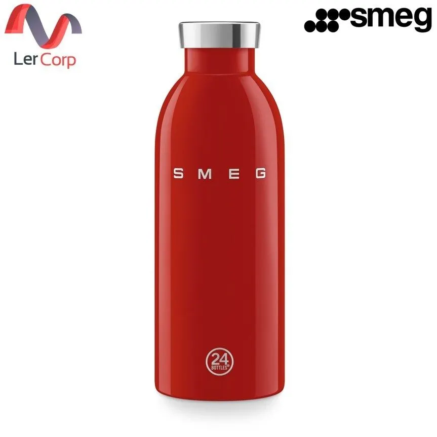 (Smeg) Insulated Bottle 500 ml SMEG x 24Bottles Red WBF01RDEU