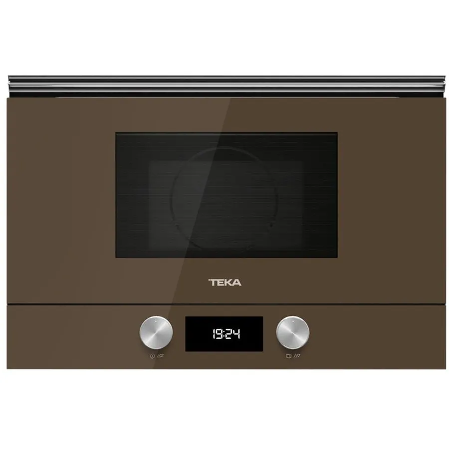 (Teka) Microwave + Grill Built-in Microwave with Ceramic Base 22 Liters Brick Brown Color Model ML 8220 BIS L
