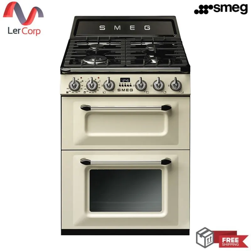 (Smeg) Victoria Aesthetic Cooker Model TR62P 60 cm Cream
