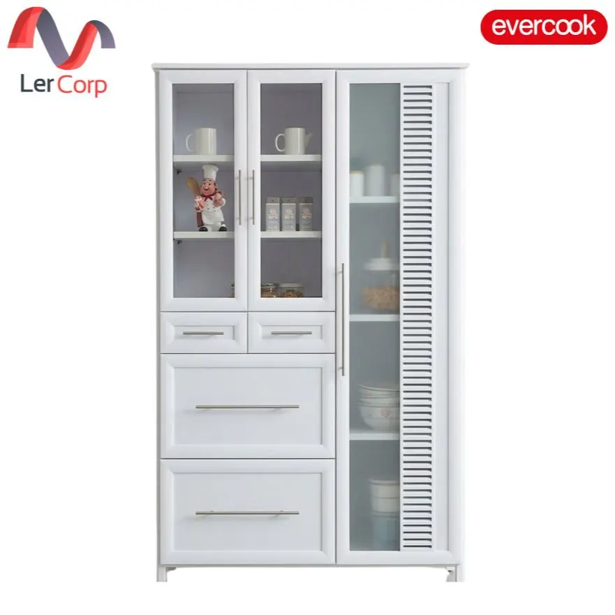 (evercook) White Aluminum Dish Storage Cupboard 120x189 cm Dura-Pod Cupboard 5 (Pre-assembled)