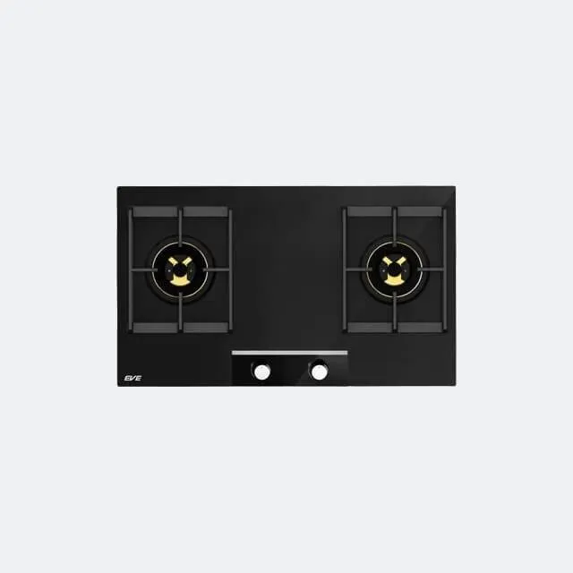 2-Burner Built-in Gas Cooktop Tempered Glass Base HB76-2AMBHE/GBG