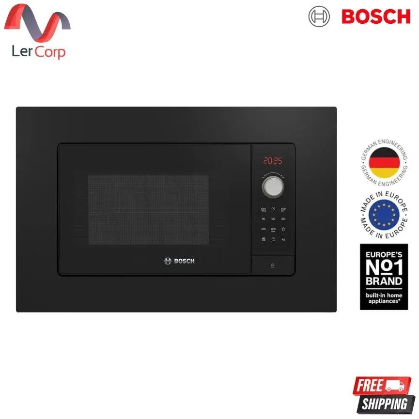 (Bosch) Series 2 Built-in Microwave 59 x 38 cm Black Model BEL653MB3