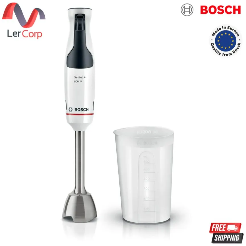 (Bosch) Hand Blender Series 4 800 W White Anthracite Model MSM4W410